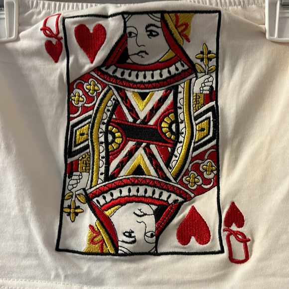 Cloud Ten Queen of hearts crop top size small - Picture 2 of 5